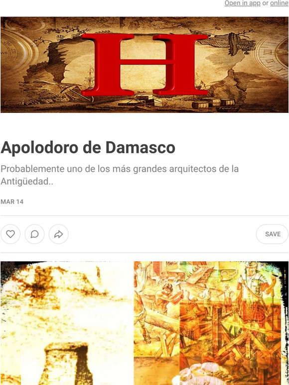History Magazine Apolodoro de Damasco Milled