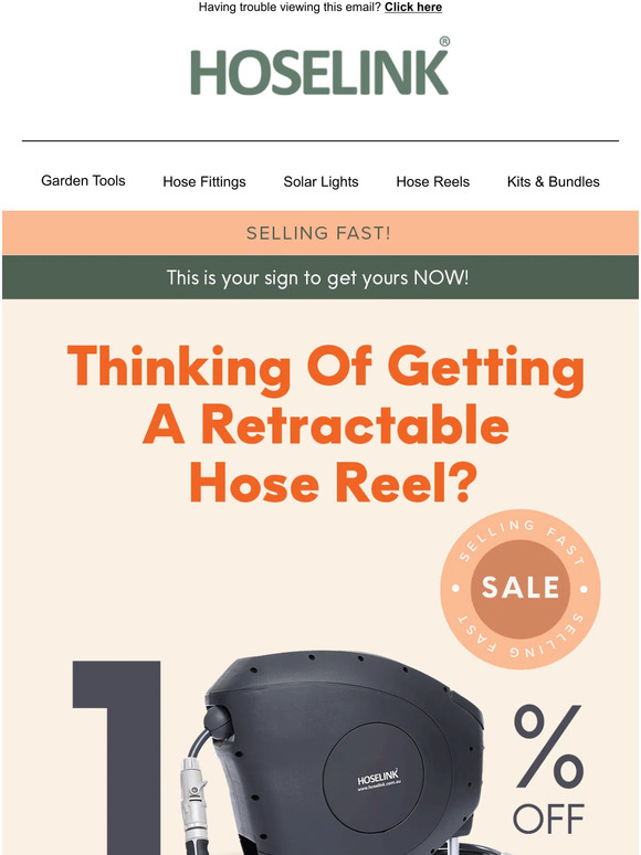 Save Now! Get Your Retractable Hose Reel 10% Off 🤯