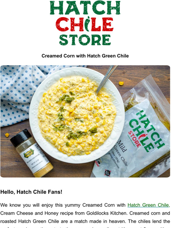 The Hatch Chile Company Take Creamed Corn Up a Notch with Hatch Chiles