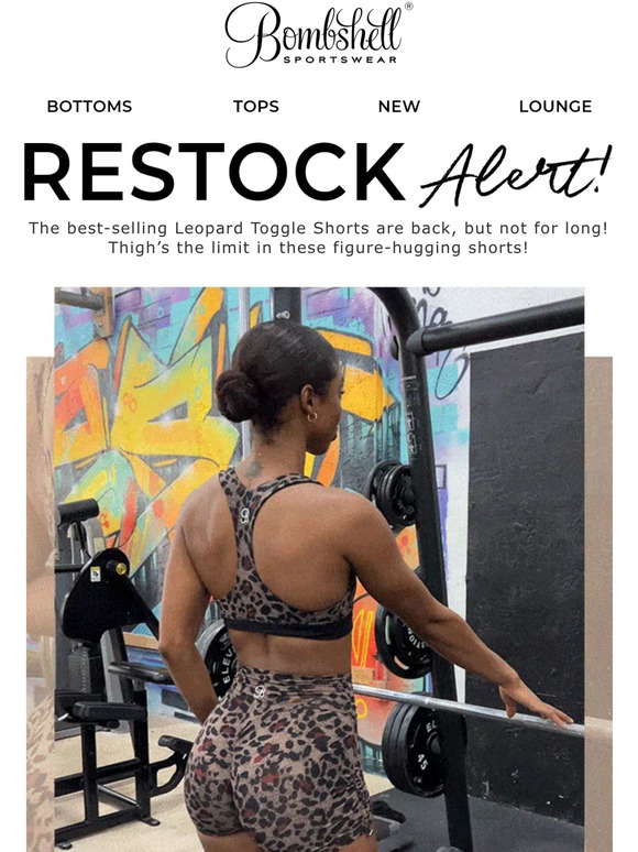 Bombshell Sportswear: RESTOCKED! Leopard Toggle Shorts 🐆 | Milled