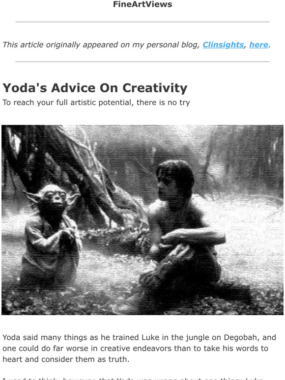 Yoda's Advice On Creativity (Clint Watson)