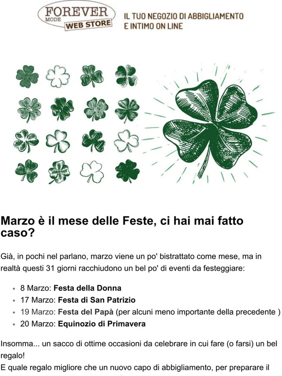 —, cosa ti regali per la prossima festa?