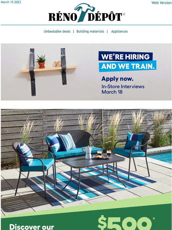 Affordable outdoor furniture  ☀️