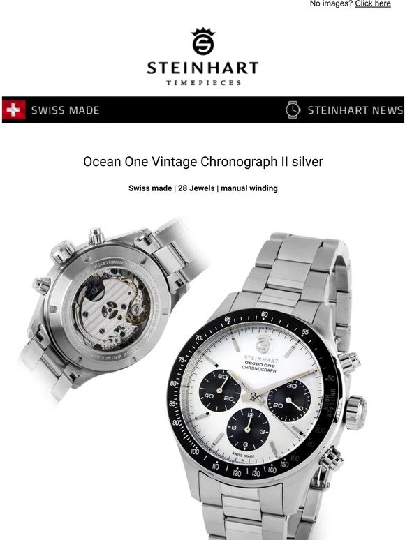 Ocean One Vintage Chronograph II by Steinhart Watches
