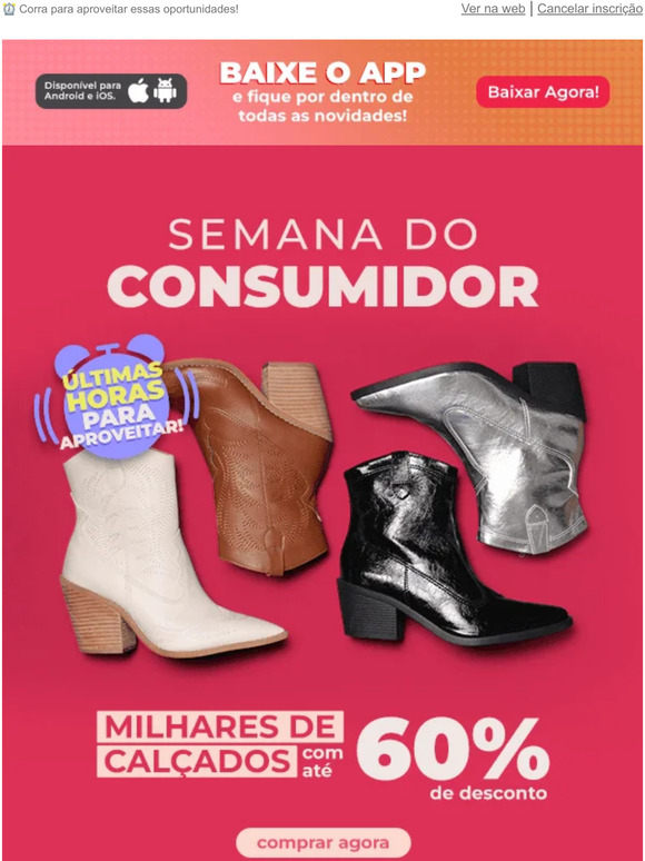 Últimas Horas: Descontos do Dia do Consumidor!