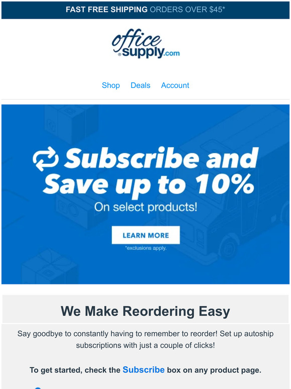 Simplify Your Life: Save up to 10% on all your favorite things!