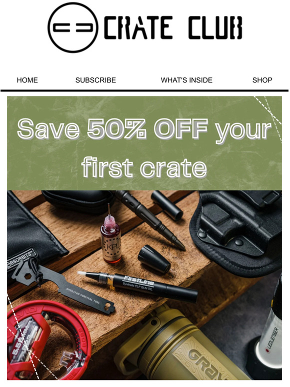 Ready for your first Crate Club box?