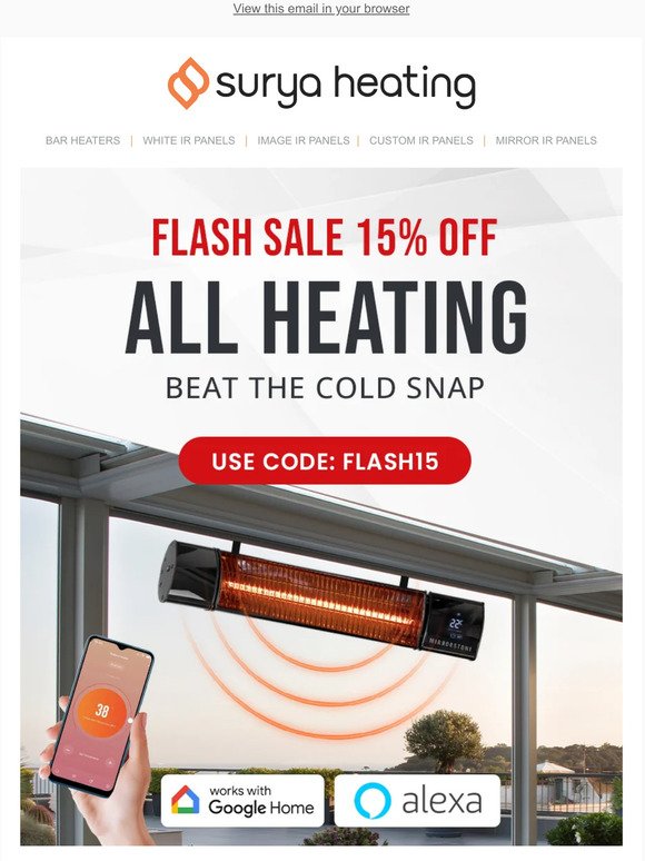 Limited Time 15% Off All Heating! Act Now Or Miss Out!