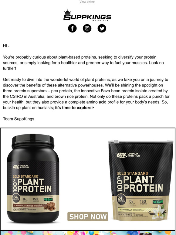 SuppKings Nutrition — PLANTASTIC PROTEINS THE PERKS OF PEA, FAVA BEAN