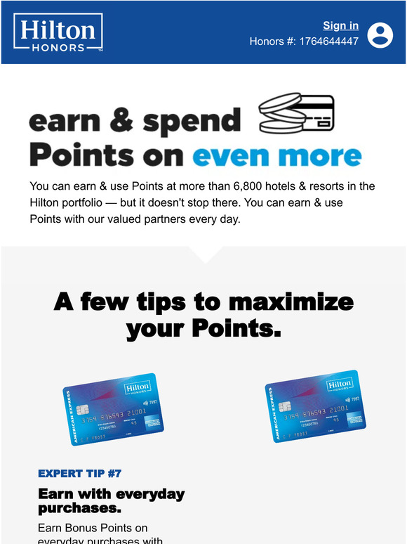 Turn Points into experiences.