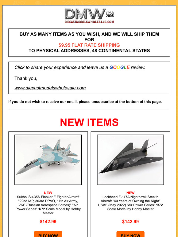 New Arrivals & Back in Stock Notification