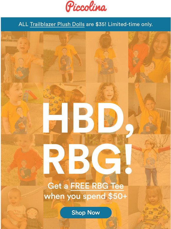 Get a FREE RBG tee!