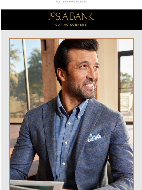 Jos. A. Bank Spring is here. Time for a new Sportcoat. Milled