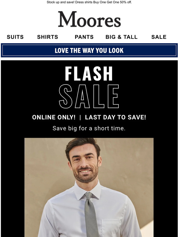 Moores Clothing Flash Sale ENDS TODAY! Milled