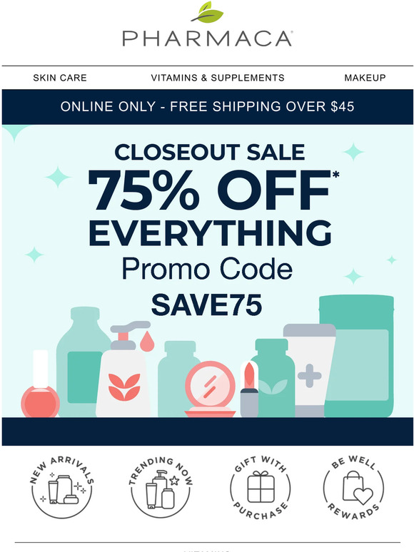75% off everything - Promo code SAVE75