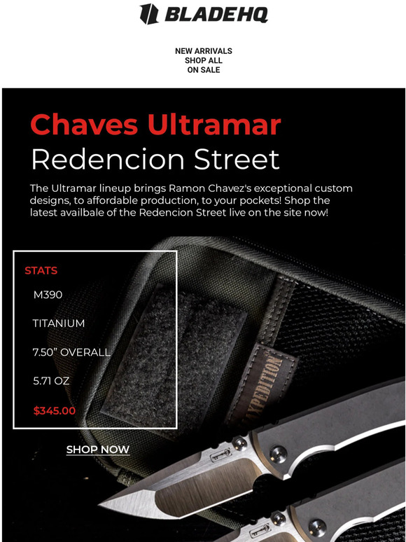 Blade HQ Source Chaves Redencion Street CustomInspired! Milled