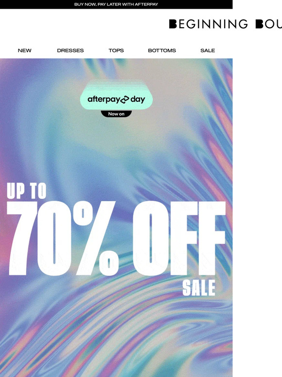 Up to 70% OFF SALE 💸
