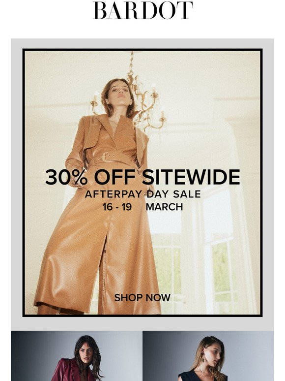 AfterPay Day Sale | 30% Off Sitewide