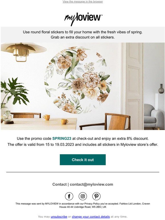 Flower festival! Don’t miss the special offer from Myloview.