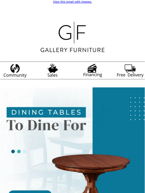 Gallery Furniture Dining Tables To Dine For! ️ Milled