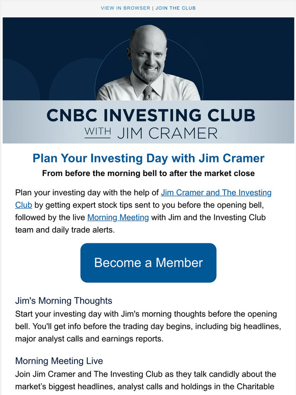 Plan your investing day with Jim Cramer