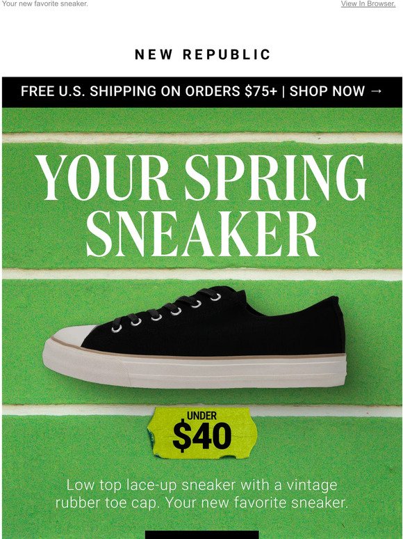 The Night Cap Sneaker | Under $40