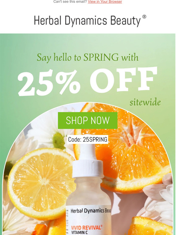 Say hello to spring with 25% off🌷