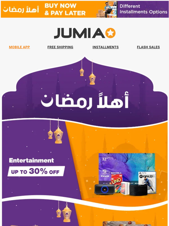 Jumia Egypt new Knock Knock It's Ramadan .. Order All Your Needs With