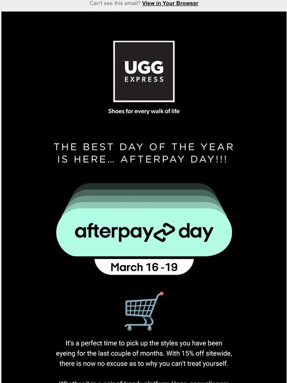 Afterpay Day Is Here 🛒