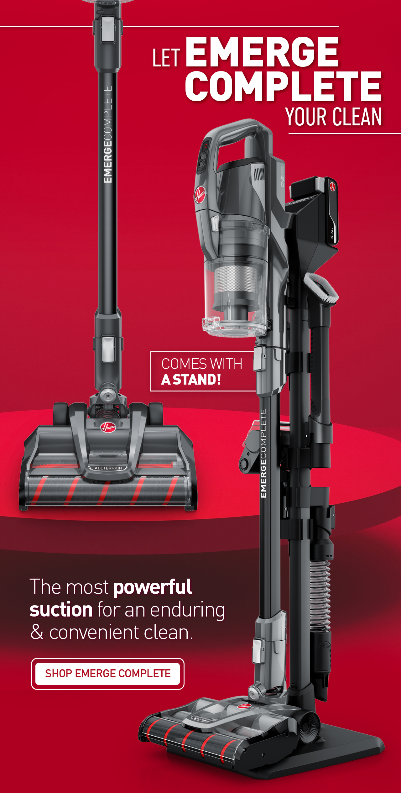 Hoover The ONEPWR® Emerge Complete is Here Milled