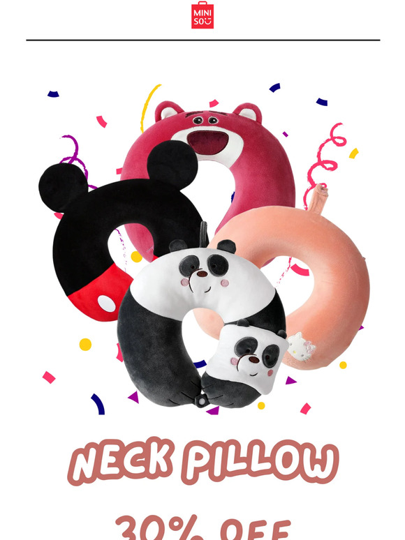 Say Goodbye to Neck Pain with Miniso Neck Pillow!