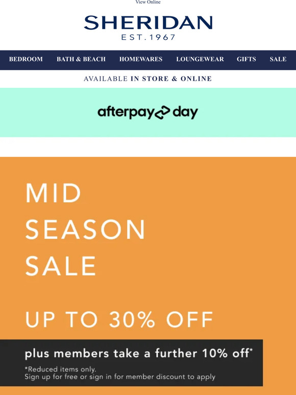 Afterpay Day Is Here | Extra 10% off for Members
