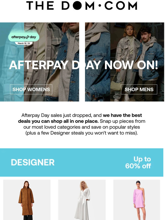 Afterpay Day NOW ON 💸