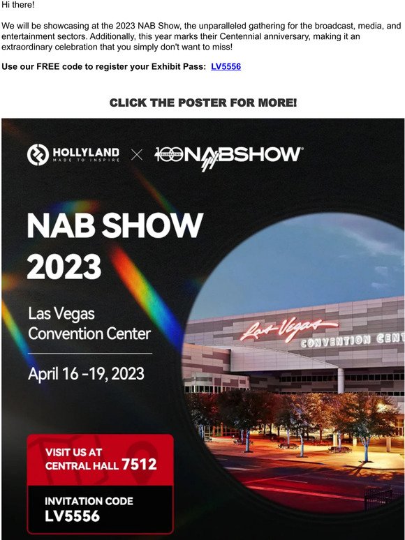 Join Hollyland at the 2023 NAB Show and Experience the Future of Video Technology