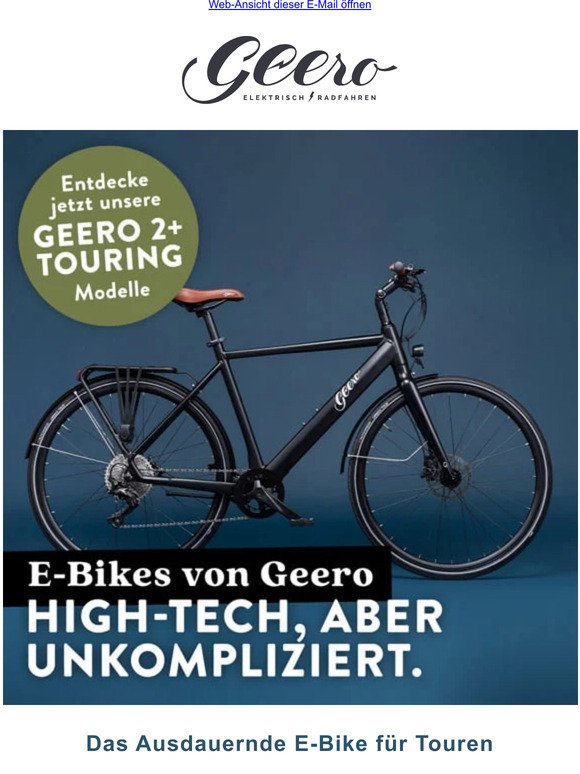 Dein E-Bike ⚡ für ausgiebige Touren!