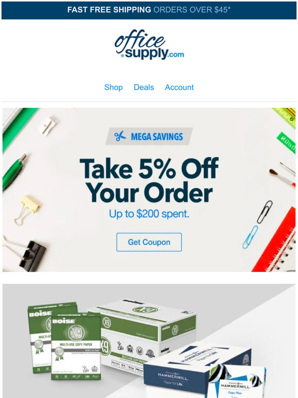 Read carefully. There are special copy paper savings inside this message!