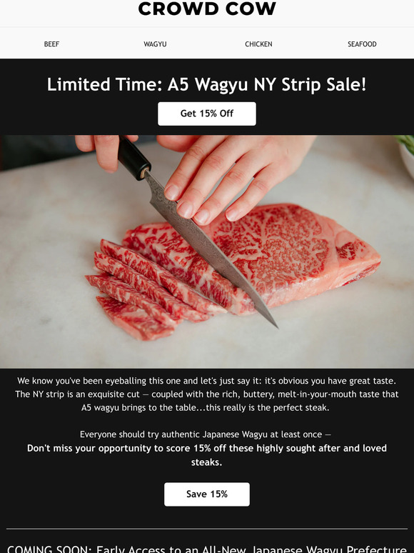 🔥This Top Selling A5 Wagyu Steak is On Sale (But not for long!)