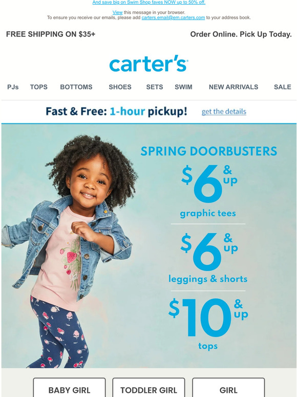 Carter's 🌷6+ SPRING DOORBUSTERS 🌷 Milled
