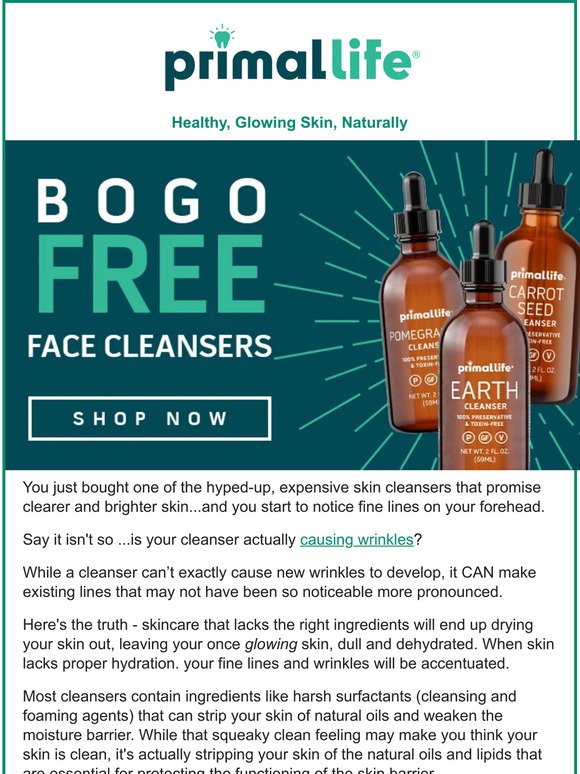 🚨BOGO Free Face Cleansers - Hurry! These will go fast!