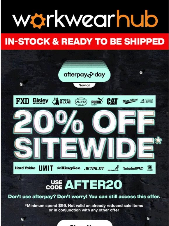 AfterPay Day Sale