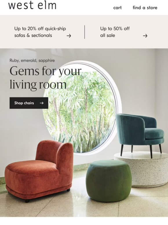 west elm Chairs you’ll want to curl up in Milled