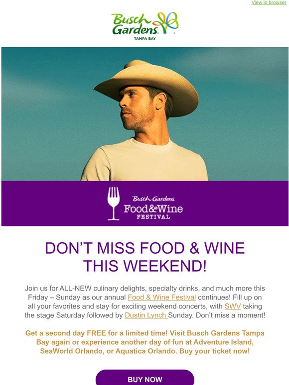 Food & Wine Festival Is Back Friday!