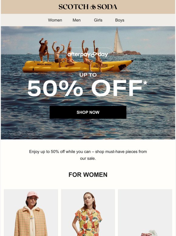 Afterpay Sale Edit: Up to 50% Off