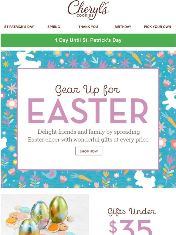 Hop your way over and find excellent gifts for Easter 🐰