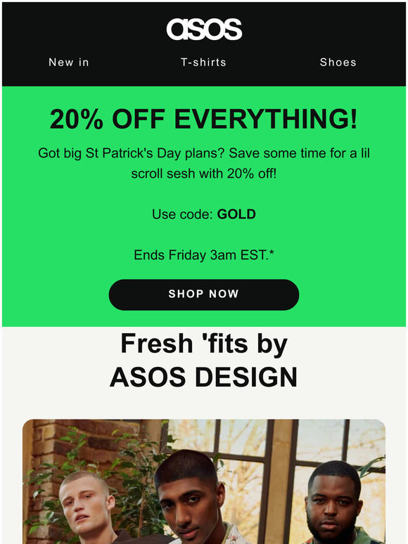 20% off everything! ☘️