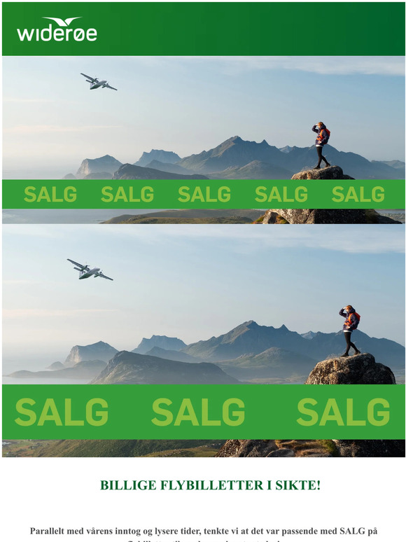NÅ: Nytt salg i gang! 😍✈
