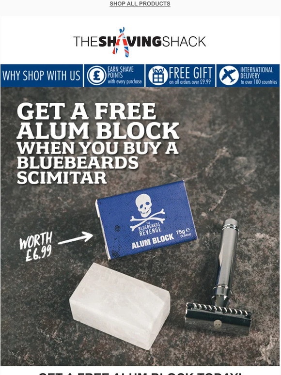 Your FREE GIFT worth £6.99 is waiting 🪒
