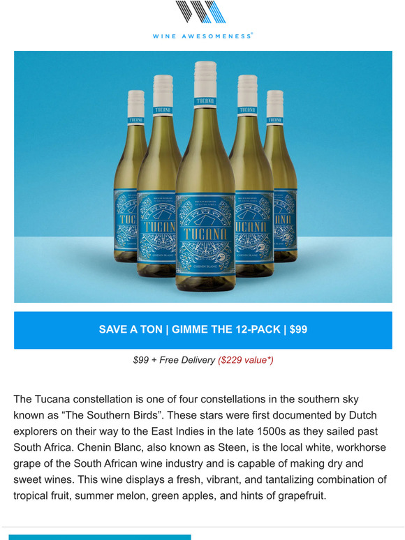 ***$99 cases... chenin blanc, for the win