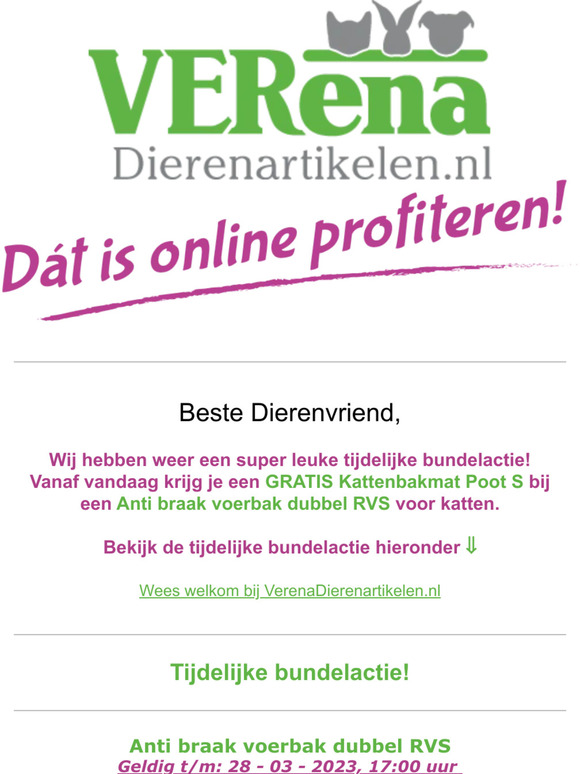 Een bundelactie voor kattenliefhebbers😍