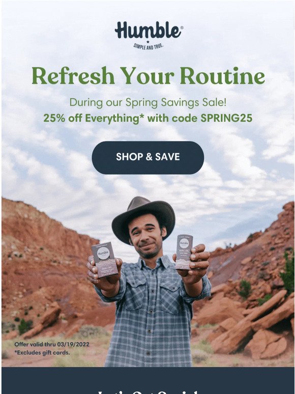 Our 25% off Spring Sale has Sprung
